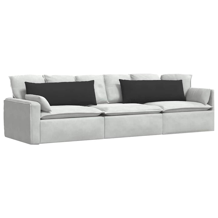 Vidaxl sofa kussens 2 st stof zwart 120 x 40 cm