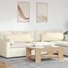Vidaxl sofa kussens 2 stuks crème 120 x 40 cm cordstof