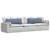 Vidaxl sofa kussens 2 stuks blauw 120 x 40 cm cordstof