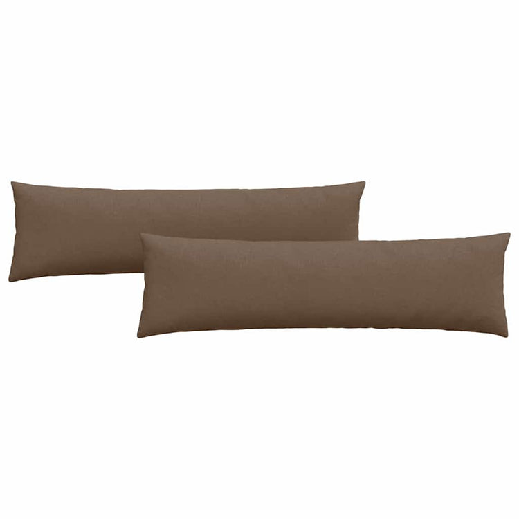 Vidaxl sofa kussens 2 st stof bruin 145 x 40 cm