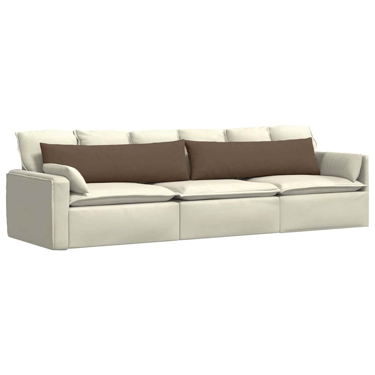 Vidaxl sofa kussens 2 st stof bruin 145 x 40 cm