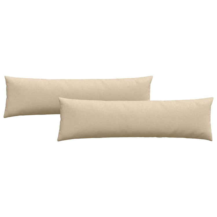 Vidaxl sofa kussens 2 st stof crème 145 x 40 cm
