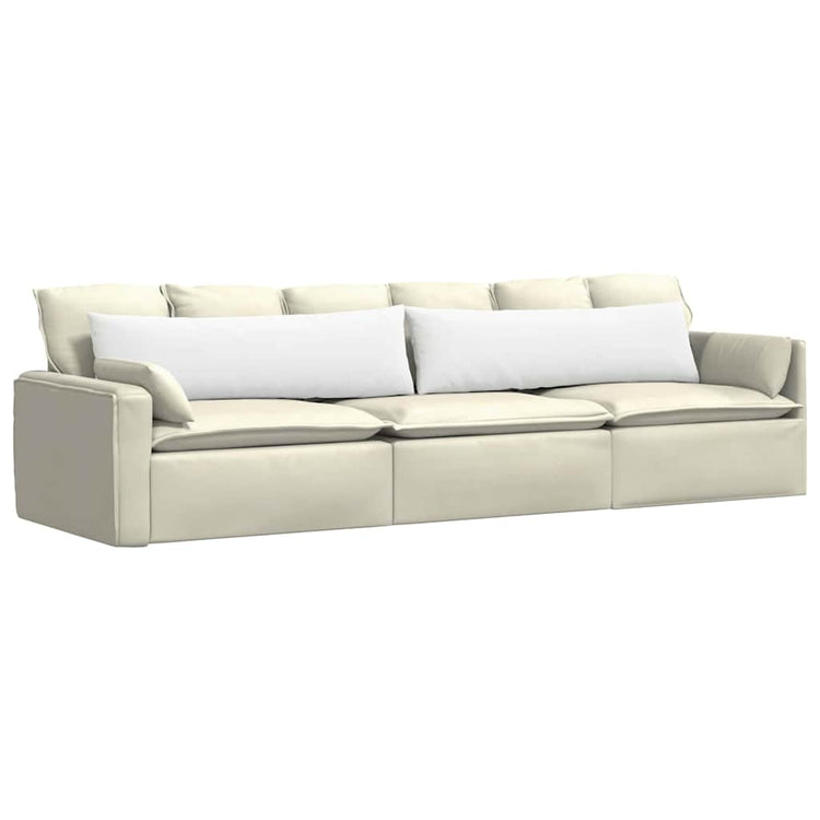Vidaxl sofa kussens 2 st stof wit 145 x 40 cm