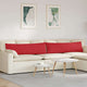 Vidaxl sofa kussens 2 pcs rood 145 x 40 cm stof