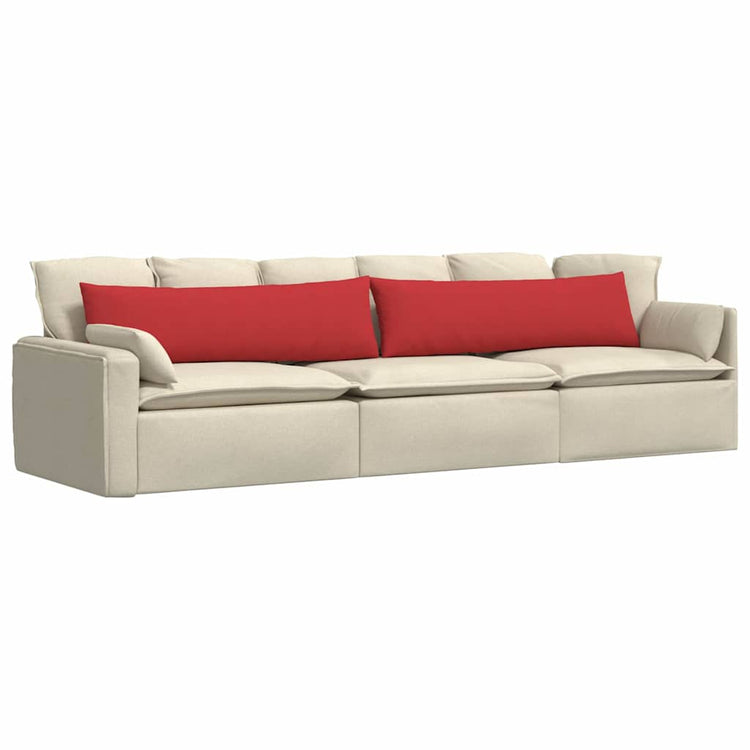 Vidaxl sofa kussens 2 st stof rood 145 x 40 cm