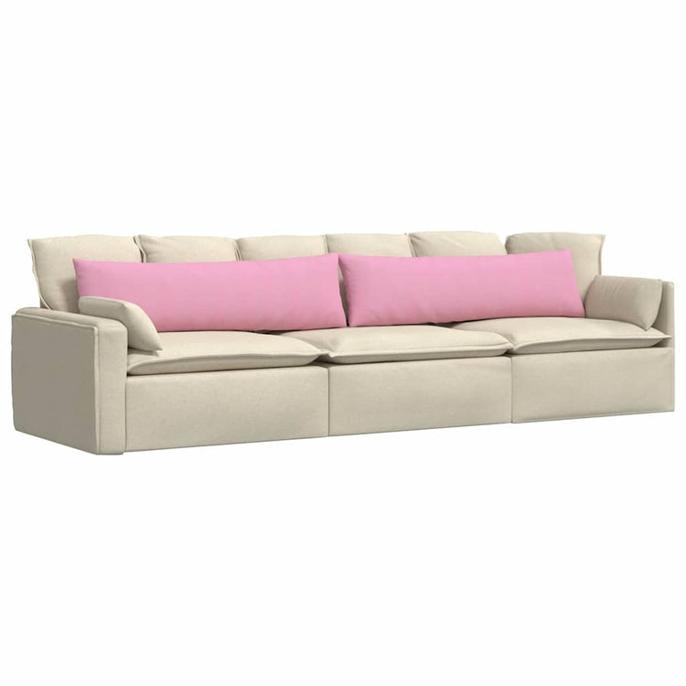 Vidaxl sofa kussens 2 st stof roze 145 x 40 cm