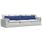 Vidaxl sofa kussens 2 stuks politieblauw 145 x 40 cm cordstof - afbeelding 3