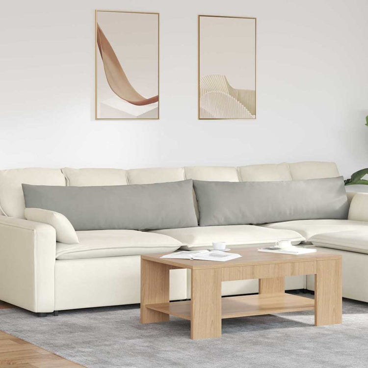 Vidaxl sofa kussens 2 st stof lichtgrijs 145 x 40 cm