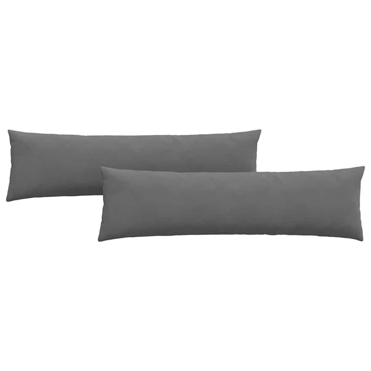 Vidaxl sofa kussens 2 st stof donkergrijs 145 x 40 cm