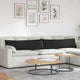 Vidaxl sofa kussens 2 stuks zwart 145 x 40 cm stof
