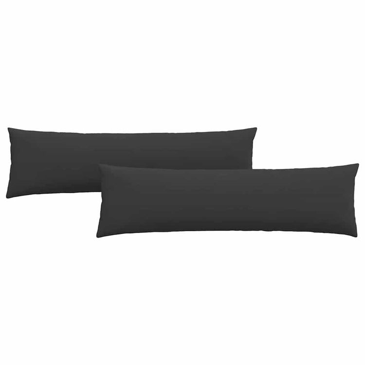 Vidaxl sofa kussens 2 st stof zwart 145 x 40 cm