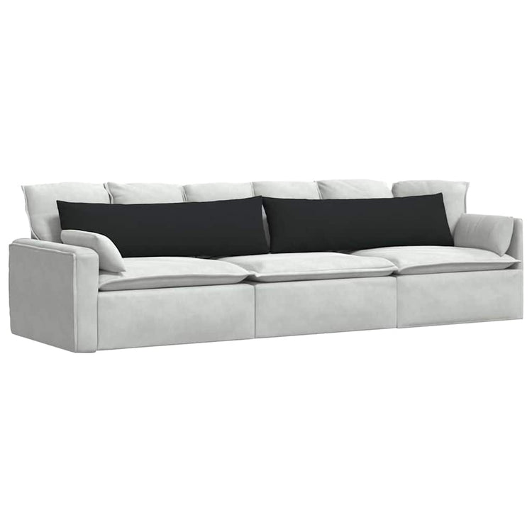 Vidaxl sofa kussens 2 st stof zwart 145 x 40 cm