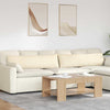 Vidaxl sofa kussens 2 stuks crème 145 x 40 cm cordstof