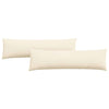 Vidaxl sofa kussens 2 stuks crème 145 x 40 cm cordstof
