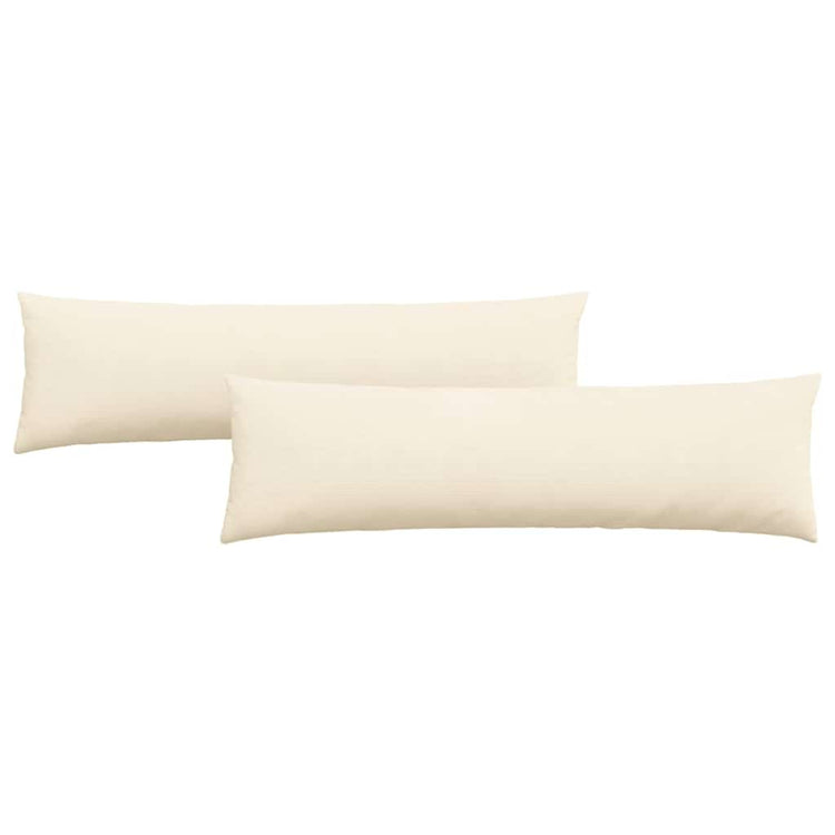 Vidaxl sofa kussens 2 stuks crème 145 x 40 cm cordstof