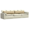 Vidaxl sofa kussens 2 stuks grijs groen 145 x 40 cm cordstof