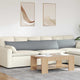 Vidaxl sofa kussens 2 pcs lichtgrijs 200 x 40 cm stof