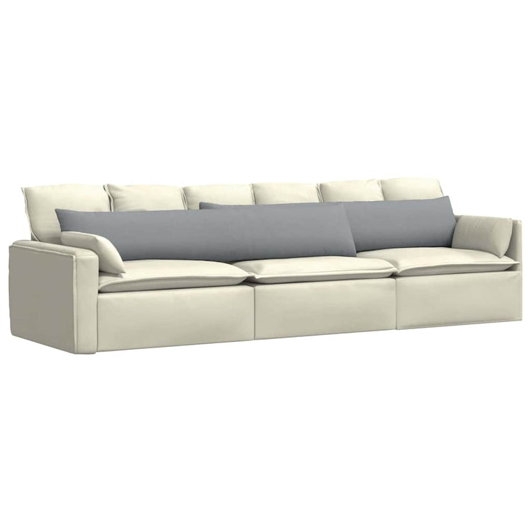 Vidaxl sofa kussens 2 st stof lichtgrijs 200 x 40 cm