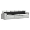 Vidaxl sofa kussens 2 pcs zwart 200 x 40 cm stof