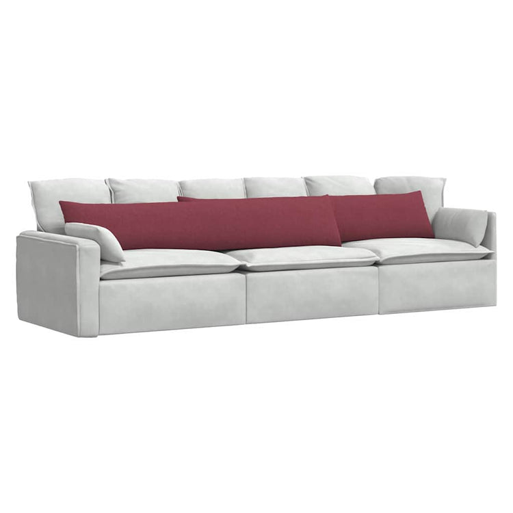 Vidaxl sofa kussens 2 st stof wijnrood 200 x 40 cm