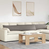 Vidaxl sofa kussens 2 pcs taupe 200 x 40 cm stof
