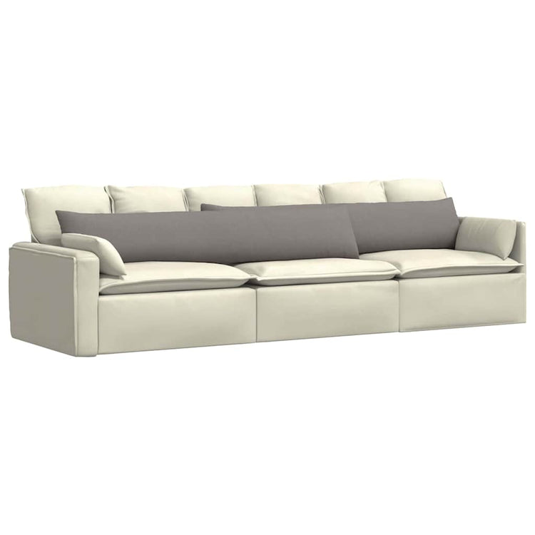 Vidaxl sofa kussens 2 pcs taupe 200 x 40 cm stof