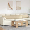 Vidaxl sofa kussens 2 pcs crème 200 x 40 cm stof