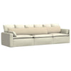 Vidaxl sofa kussens 2 pcs crème 200 x 40 cm stof