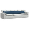Vidaxl sofa kussens 2 pcs blauw 200 x 40 cm stof