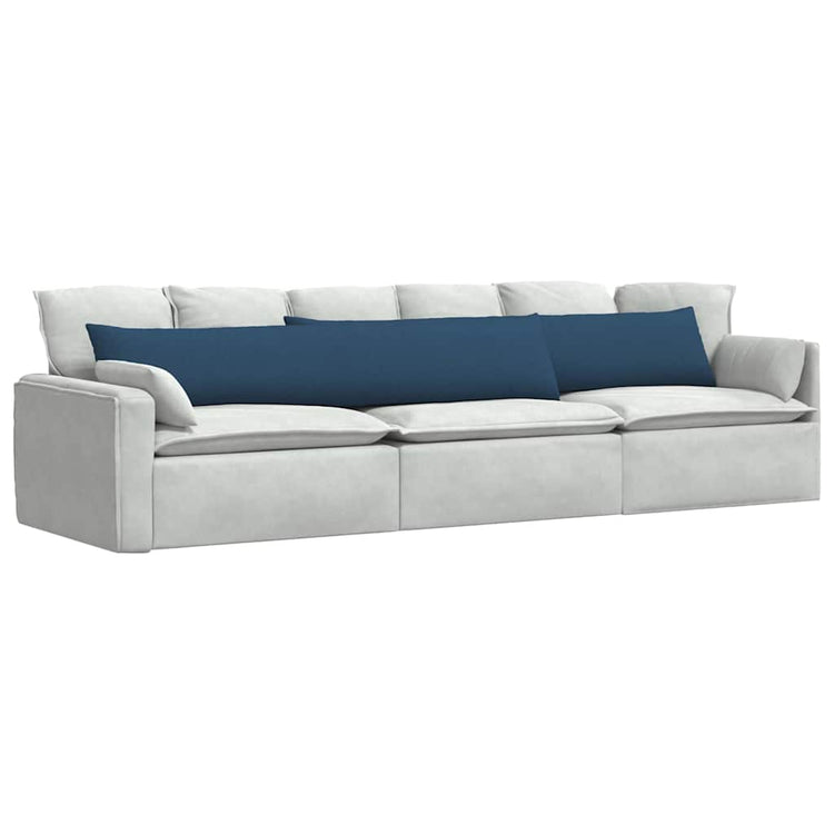 Vidaxl sofa kussens 2 st stof blauw 200 x 40 cm