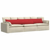 Vidaxl sofa kussens 2 pcs rood 200 x 40 cm stof