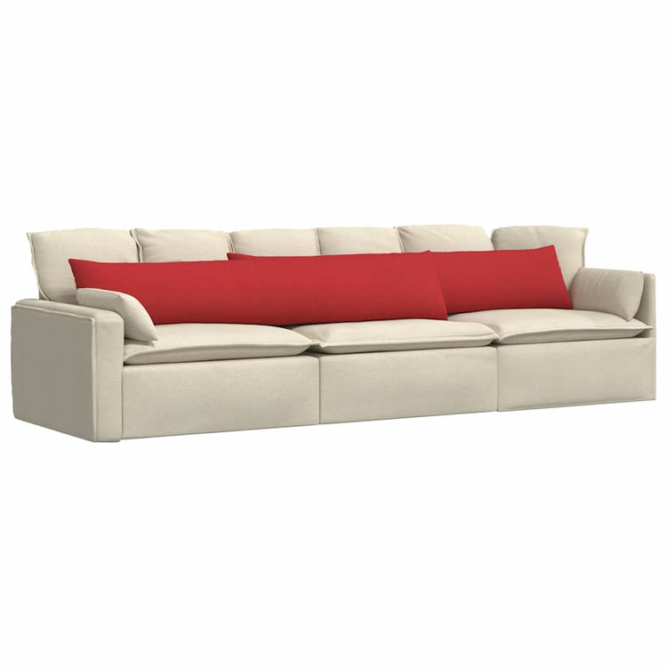 Vidaxl sofa kussens 2 st stof rood 200 x 40 cm
