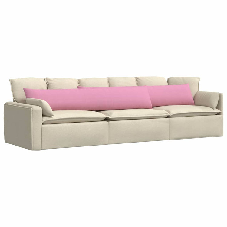 Vidaxl sofa kussens 2 st stof roze 200 x 40 cm