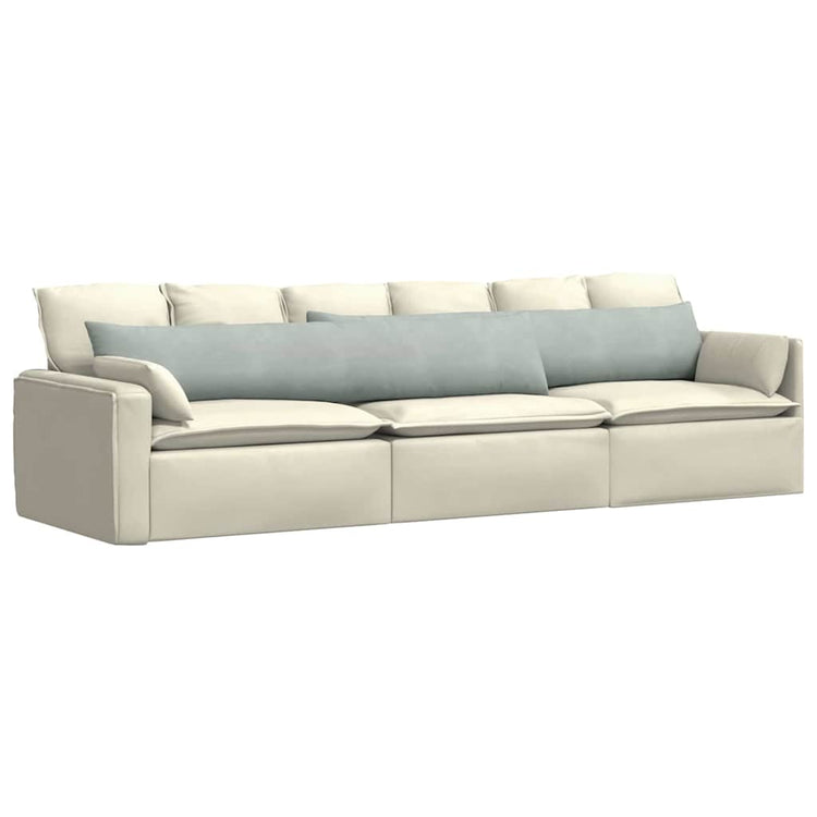 Vidaxl sofa kussens 2 stuks lichtgrijs 200 x 40 cm cordstof