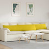 Vidaxl sofa kussens 2 stuks geel 200 x 40 cm cordstof