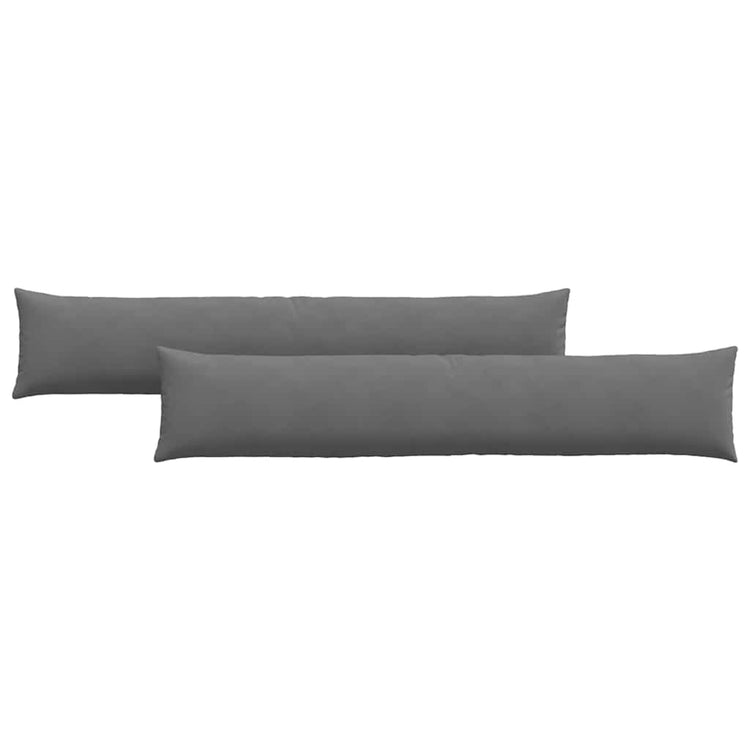 Vidaxl sofa kussens 2 st stof donkergrijs 200 x 40 cm