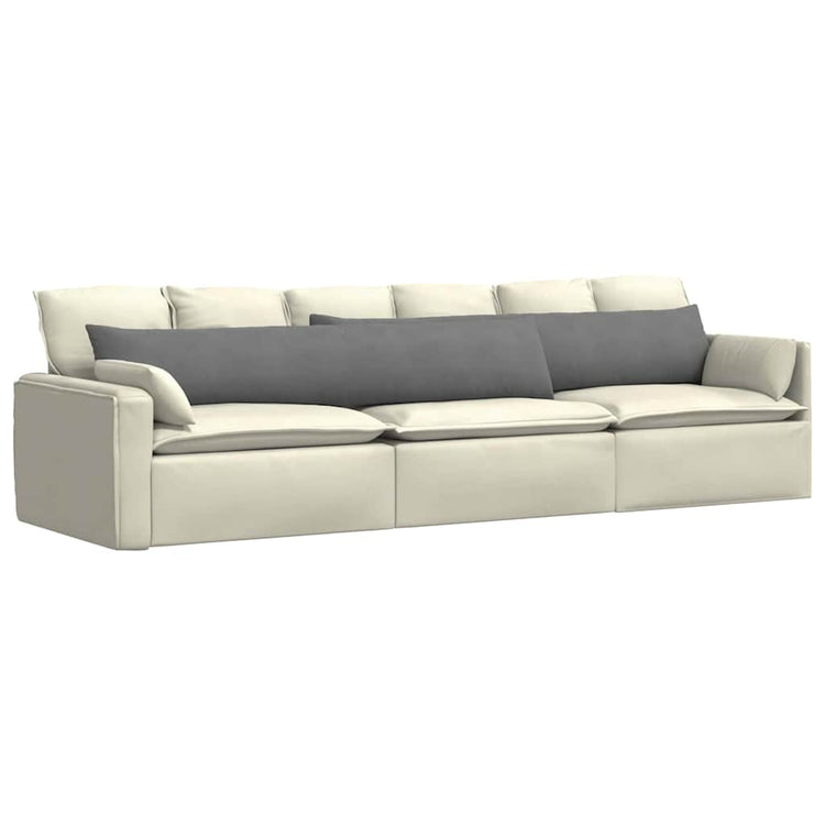 Vidaxl sofa kussens 2 st stof donkergrijs 200 x 40 cm