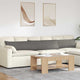 Vidaxl sofa kussens 2 stuks lichtgrijs 200 x 40 cm cordstof