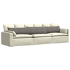 Vidaxl sofa kussens 2 stuks lichtgrijs 200 x 40 cm cordstof
