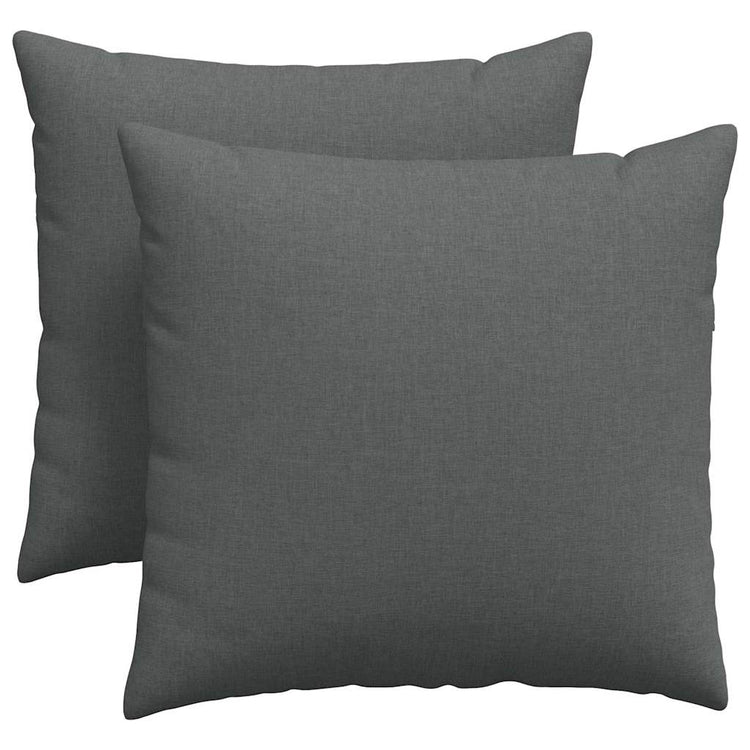 Vidaxl sofa kussens 2 st stof donkergrijs 45 x 45 cm