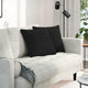 Vidaxl sofa kussens 2 pcs zwart 45 x 45 cm stof