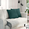 Vidaxl sofa kussens 2 pcs donkergroen 45 x 45 cm stof