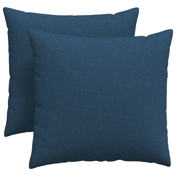 Vidaxl sofa kussens 2 st stof blauw 45 x 45 cm
