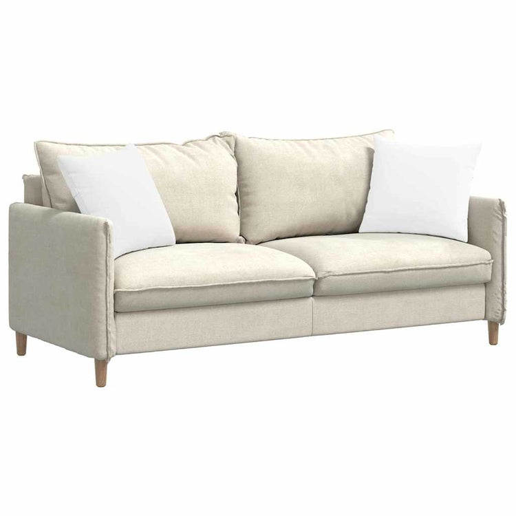 Vidaxl sofa kussens 2 st stof wit 45 x 45 cm