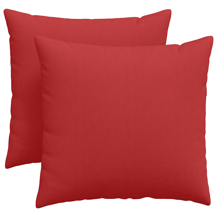 Vidaxl sofa kussens 2 st stof rood 45 x 45 cm