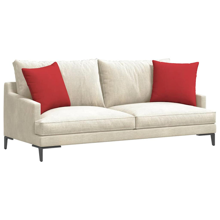 Vidaxl sofa kussens 2 st stof rood 45 x 45 cm