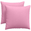 Vidaxl sofa kussens 2 pcs roze 45 x 45 cm stof