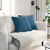 Vidaxl sofa kussens 2 stuks blauw 45 x 45 cm cordstof