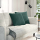 Vidaxl sofa kussens 2 stuks donkergroen 45 x 45 cm cordstof