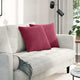 Vidaxl sofa kussens 2 stuks wijnrood 45 x 45 cm cordstof